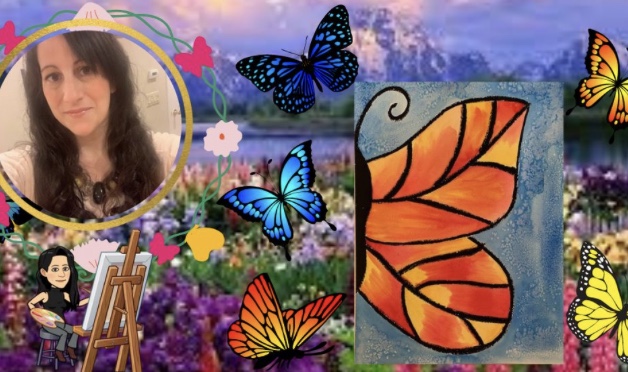 Butterfly Wing Salt Painting