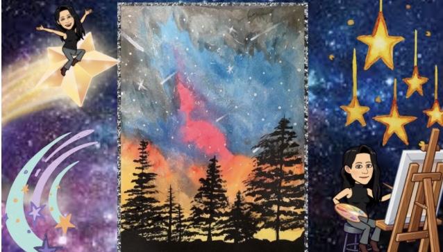 Galaxy Sky Painting