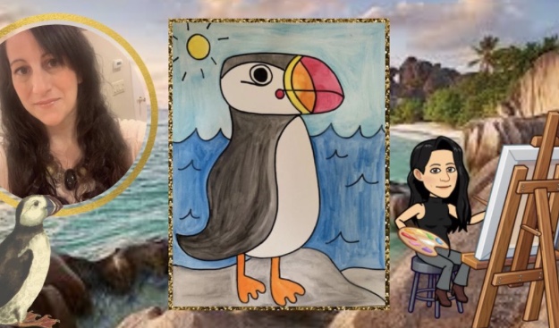 Puffin Bird Painting
