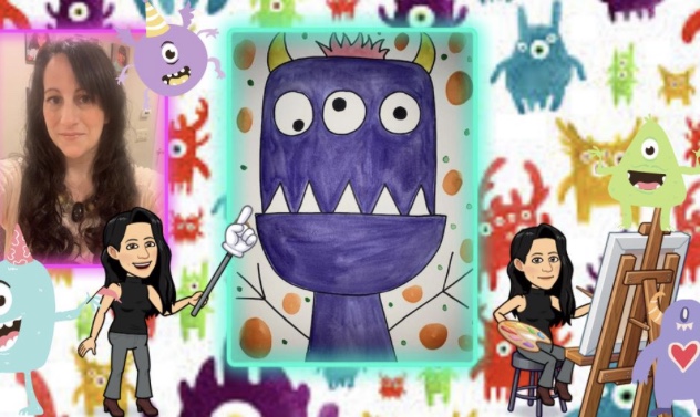 Silly Cute Monster Drawing