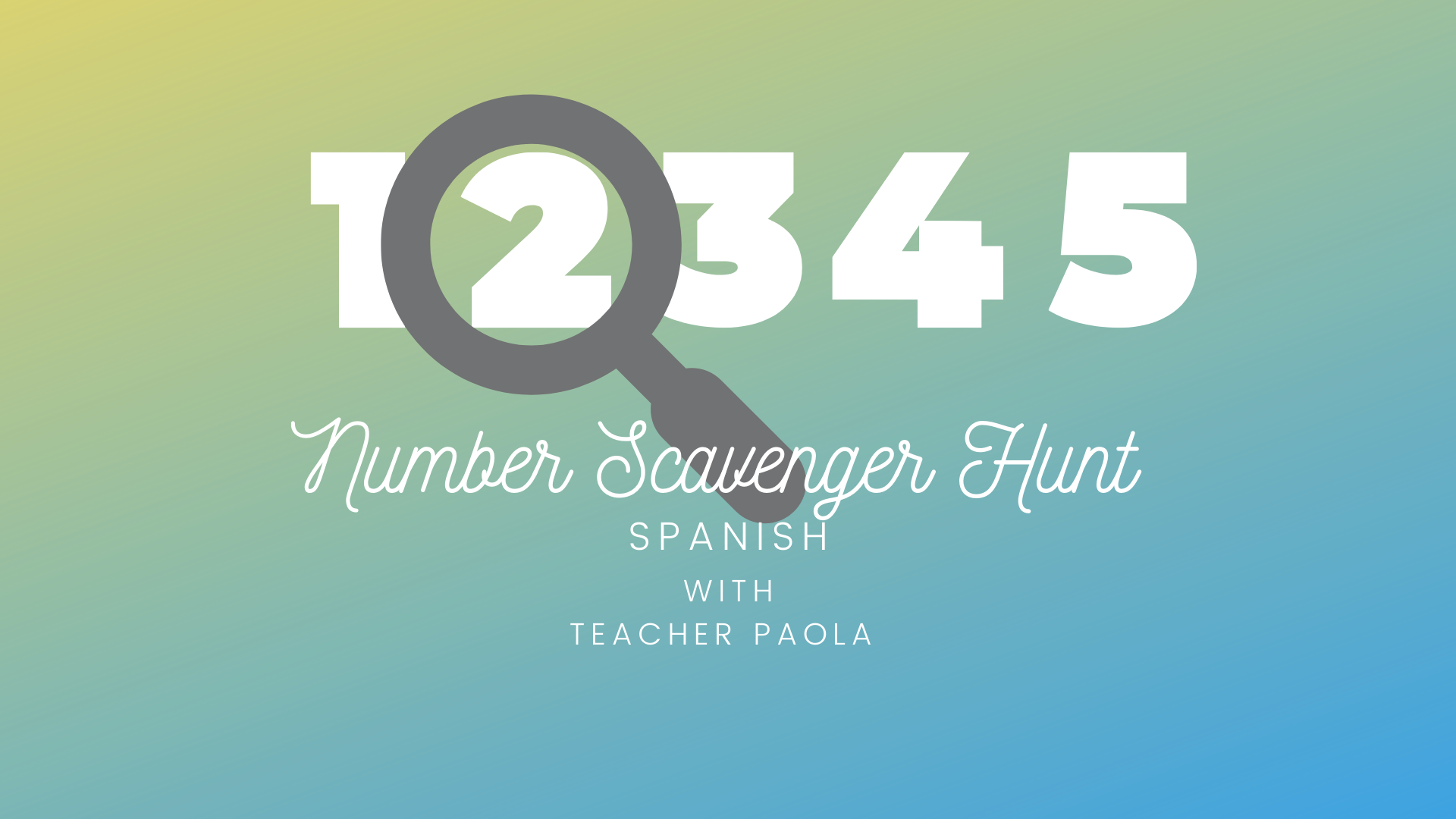Number Scavenger Hunt (Spanish)