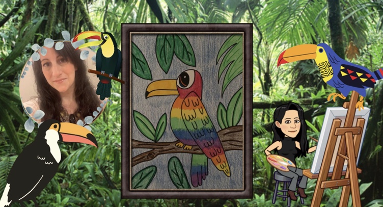 Tropical Toucan Drawing