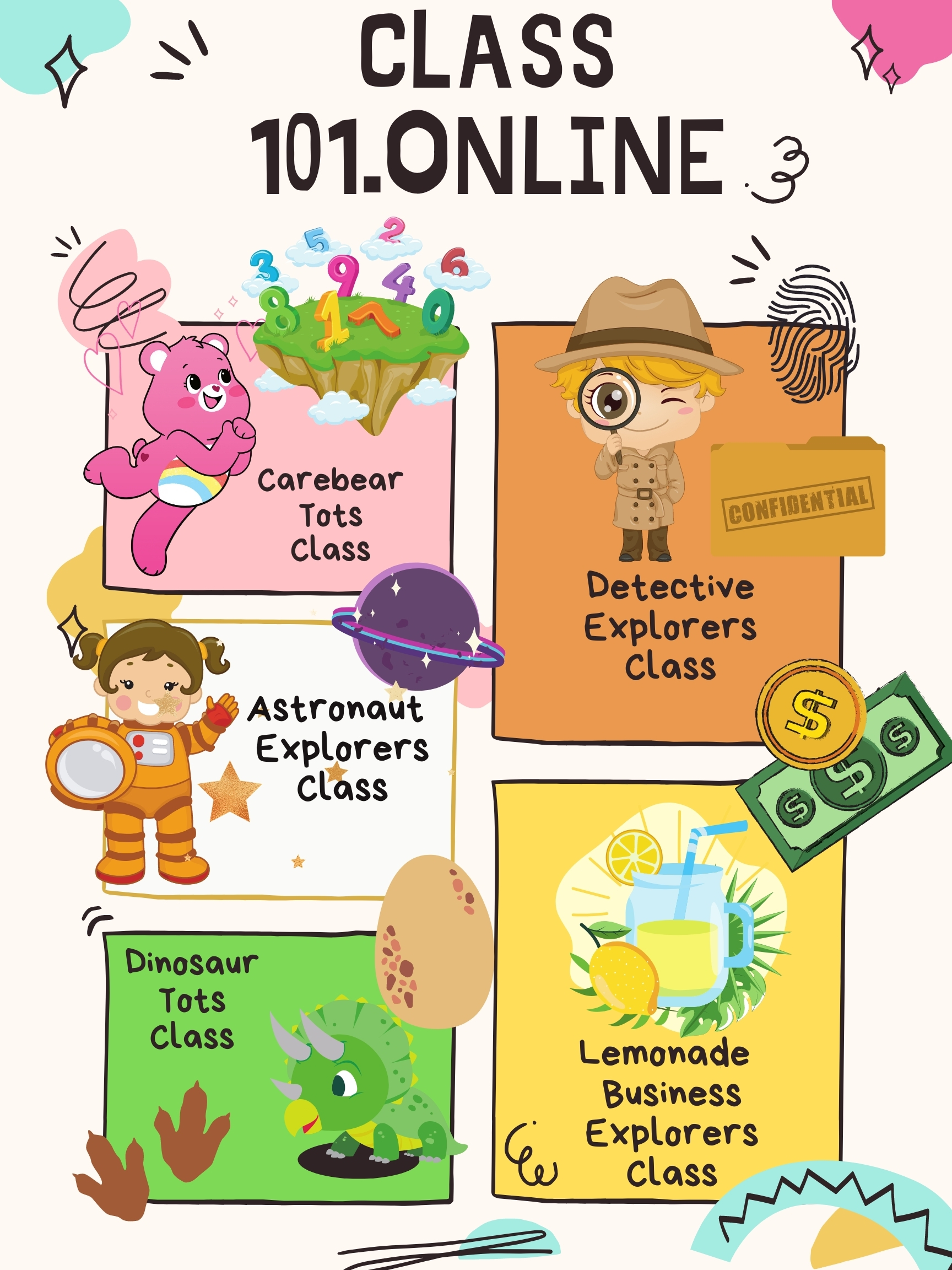 Classes for kids ages 3-11