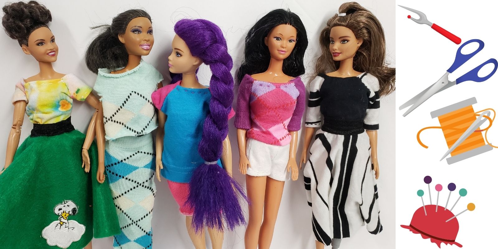 Let's Make Upcycled Doll Clothes for Barbie and Friends! Outschool camp