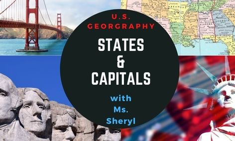 United States Geography - States and Capitals