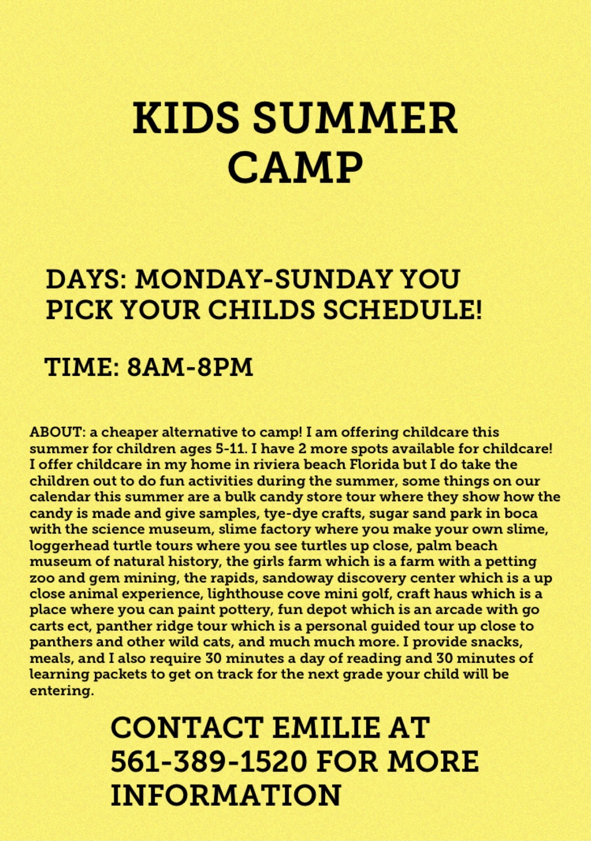 SUMMER CAMP