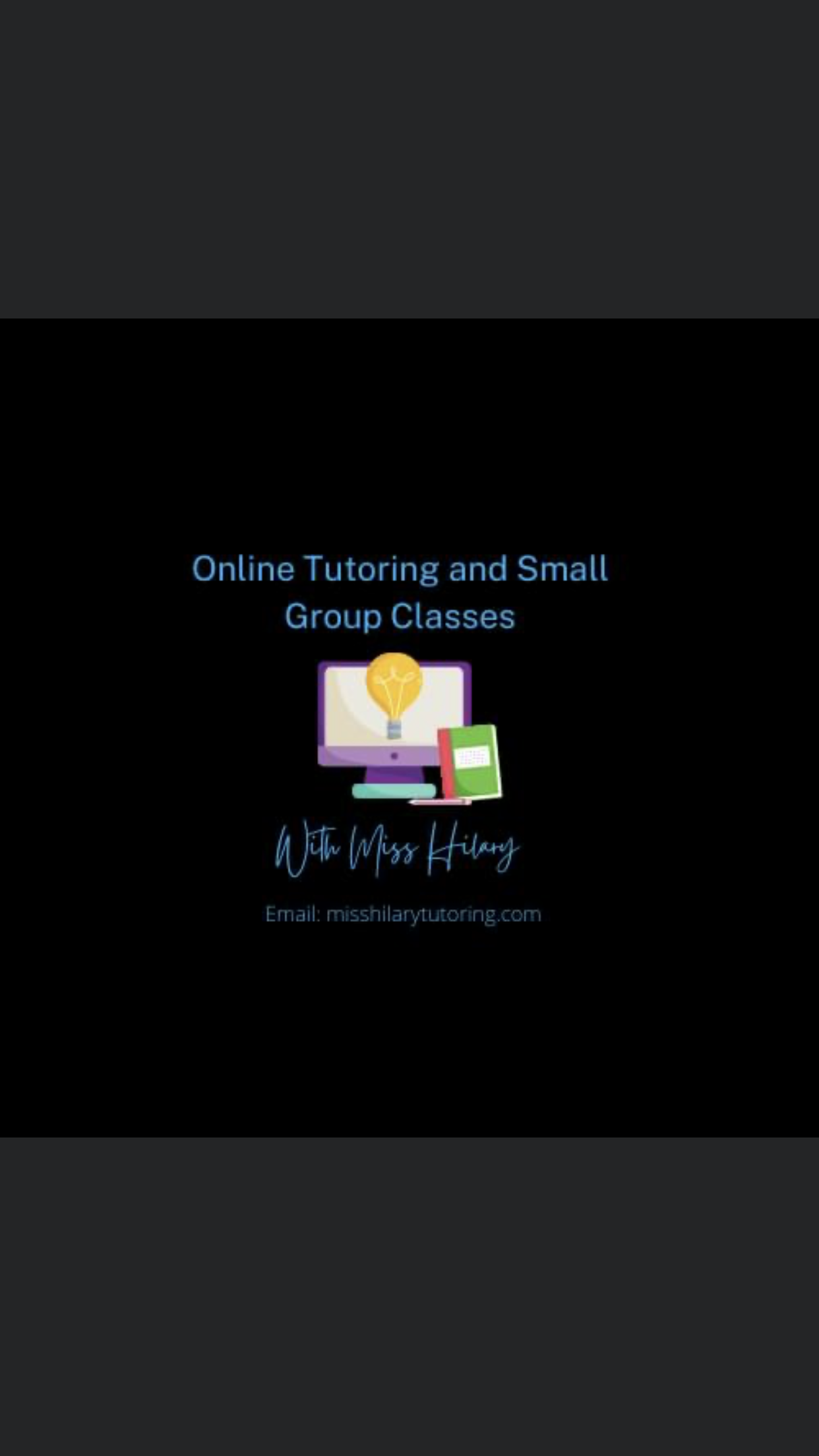 Online Tutoring and Small Group Classes with Miss Hilary