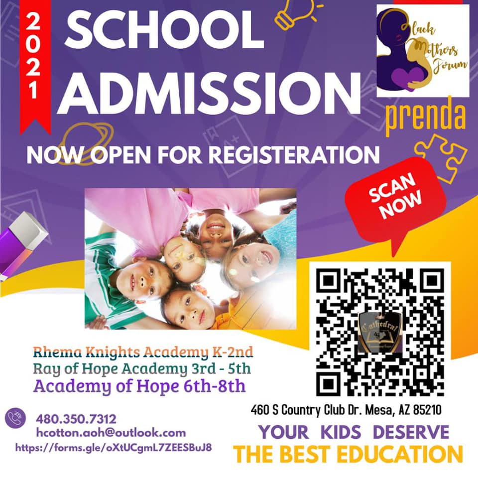 Academy of Hope & Ray of Hope School Enrollment