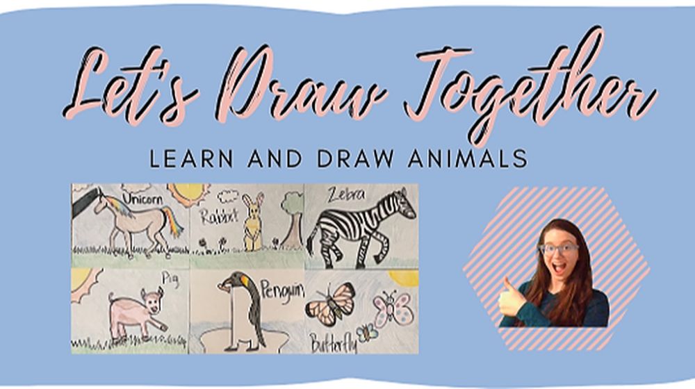 Let's Draw Together: Learn and Draw Animals